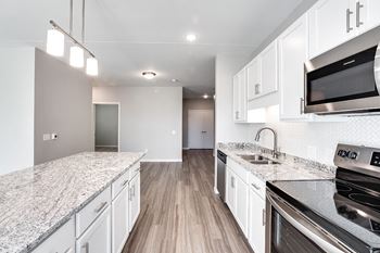 Cool tone kitchen option at frost english sliver 55+ senior living